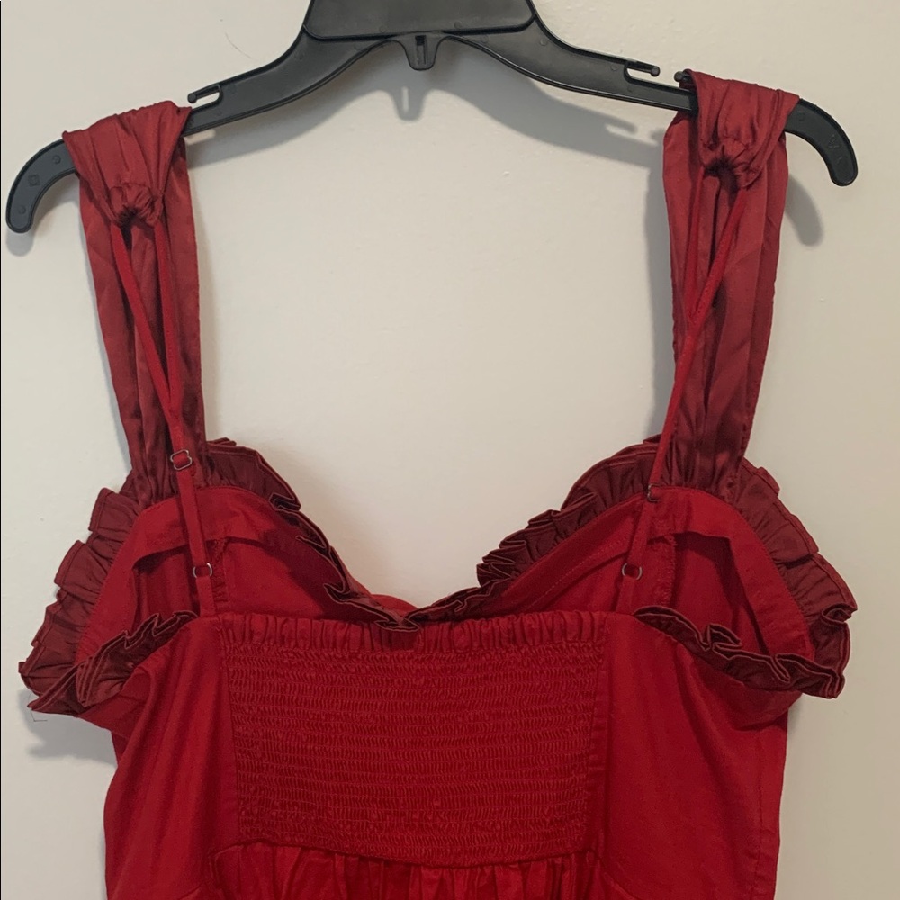 FREE PEOPLE Midnight Magic Mini Dress NWT Red - Picture 9 of 12
